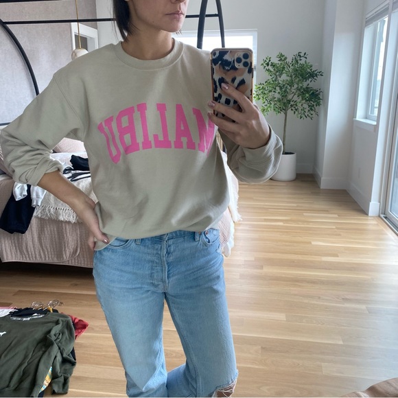 Taupe Graphic Sweatshirt - Picture 5 of 7